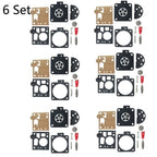 Set of 6 Carburetor Diaphragm Gasket Kit for STIHL MS380 MS381 038 066 BING 48