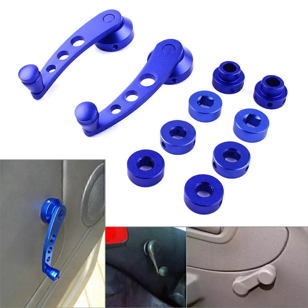 2X Aluminum Alloy Window Crank Handle for Universal Fit (All Models)