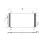 Replacement A/C Condenser Repair Part For 2014-2016 Mitsubishi Outlander