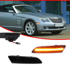 Smoked Lens Amber LED Side Marker Lights for Chrysler Crossfire (2004–2008)