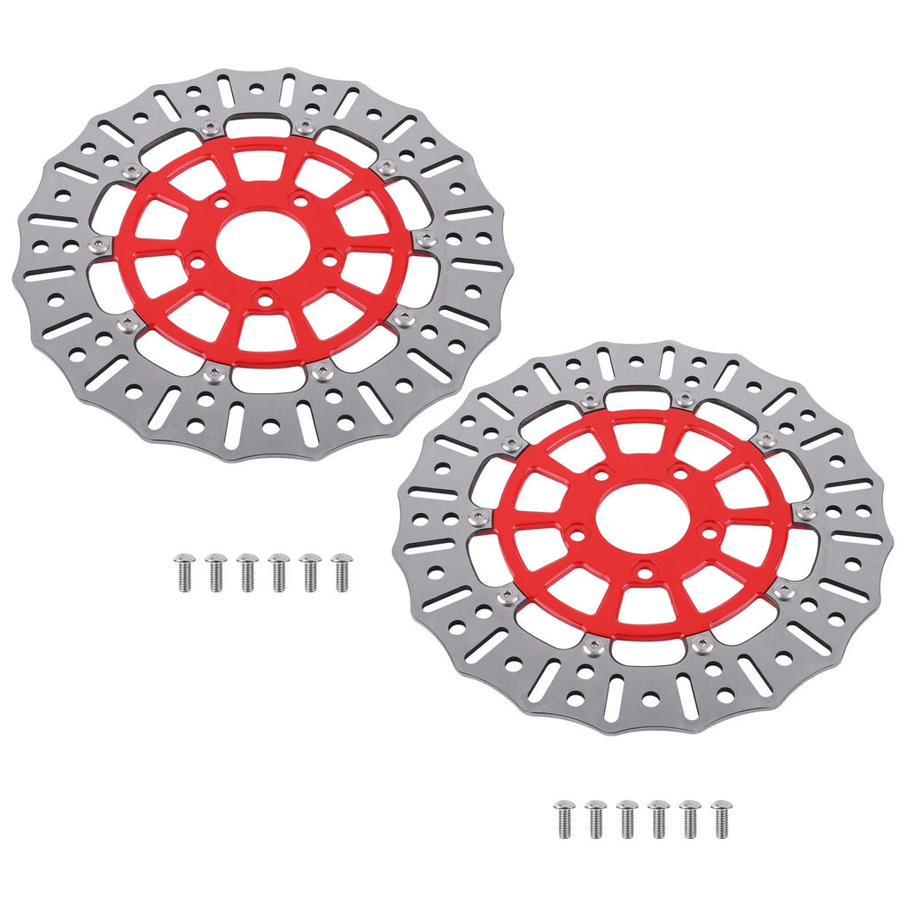 Front Brake Rotor Disc Pair for Harley Touring Electra Glide Road King (08–19)