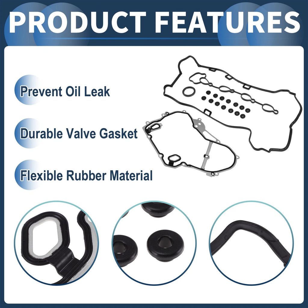 Valve Cover Gasket Set for Chevrolet Equinox (2010–2015) 2.4L 12593309