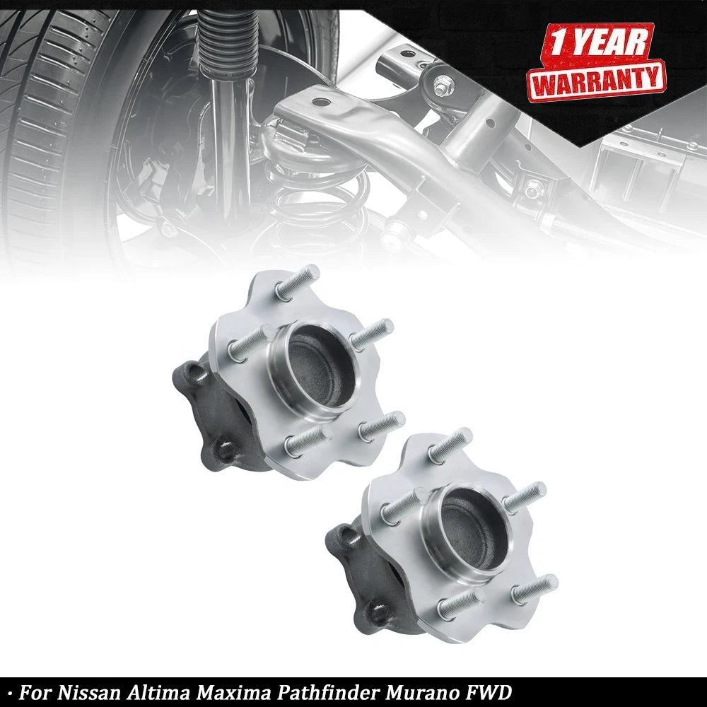 Rear Wheel Bearings and Hubs Pair for Nissan Altima Maxima Pathfinder Murano