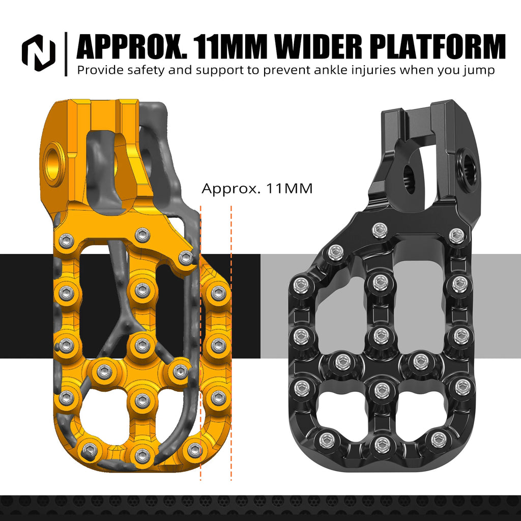 NICECNC Offset Foot Pegs for Husqvarna TX FX TC FC 125-501 (2017–2022)