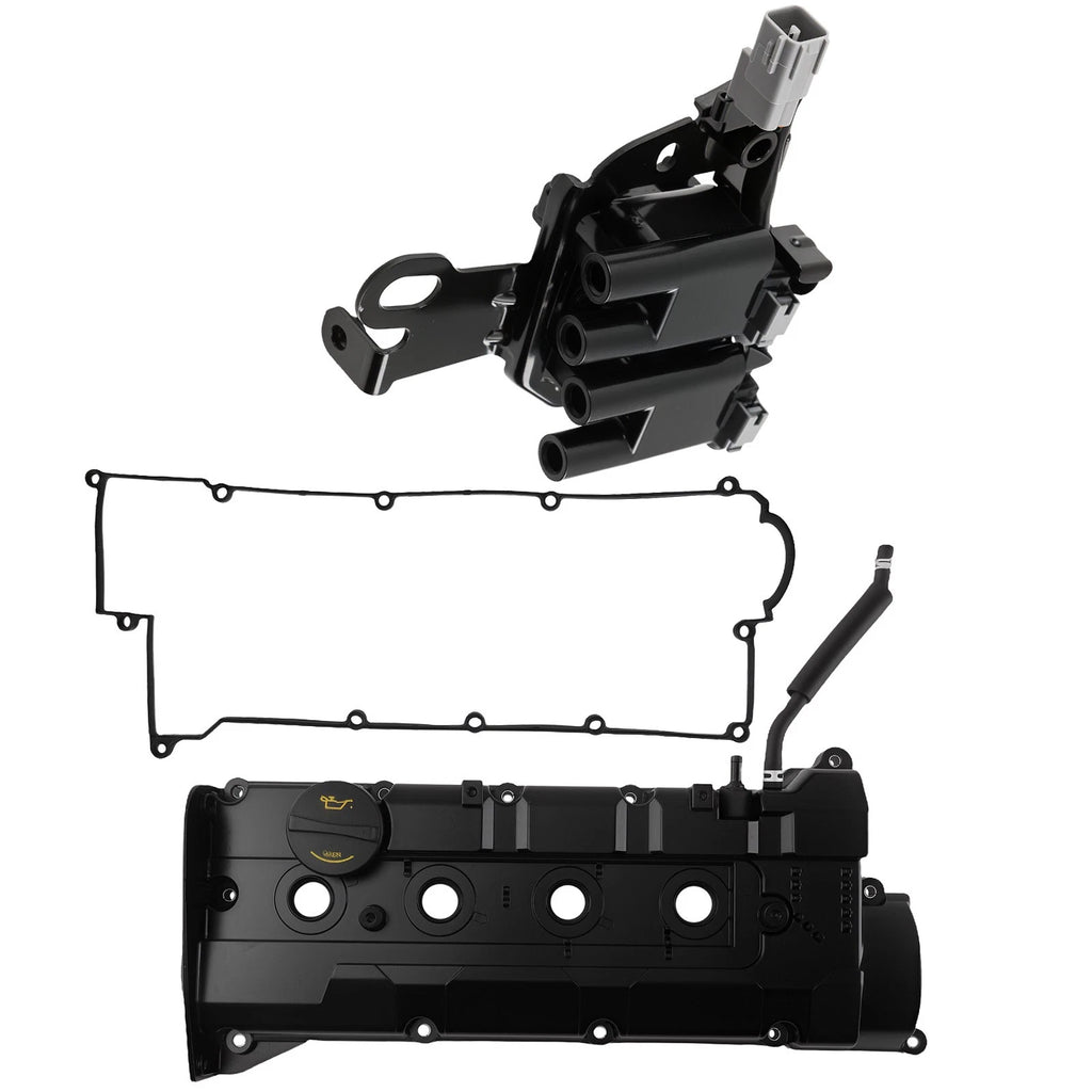 Valve Cover w/ Ignition Coil for Hyundai Elantra Tiburon Kia Spectra (2004–2009)