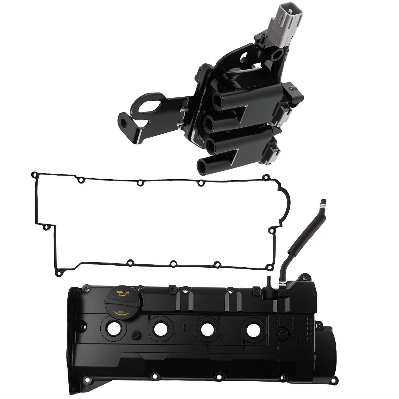 Valve Cover w/ Ignition Coil for Hyundai Elantra Tiburon Kia Spectra (2004–2009)