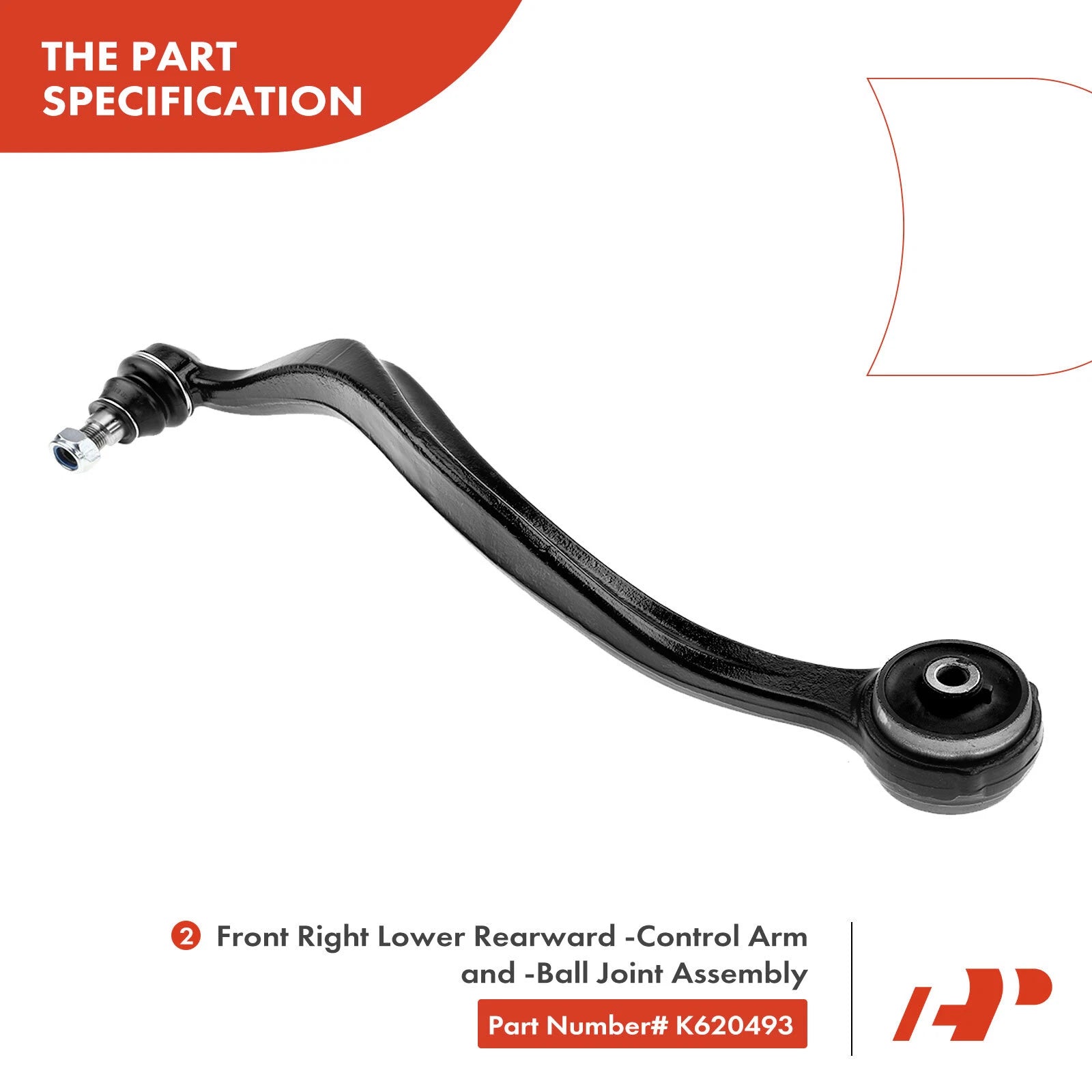 2X Front Control Arm with Ball Joint for Ford Fusion (2006–2012) Mazda 6