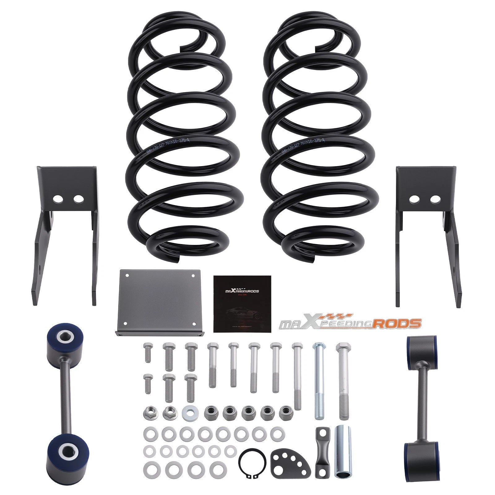 2" Rear Lowering Kit Drop Coils for GMC Yukon, Chevy Tahoe, Suburban (2007–2014)
