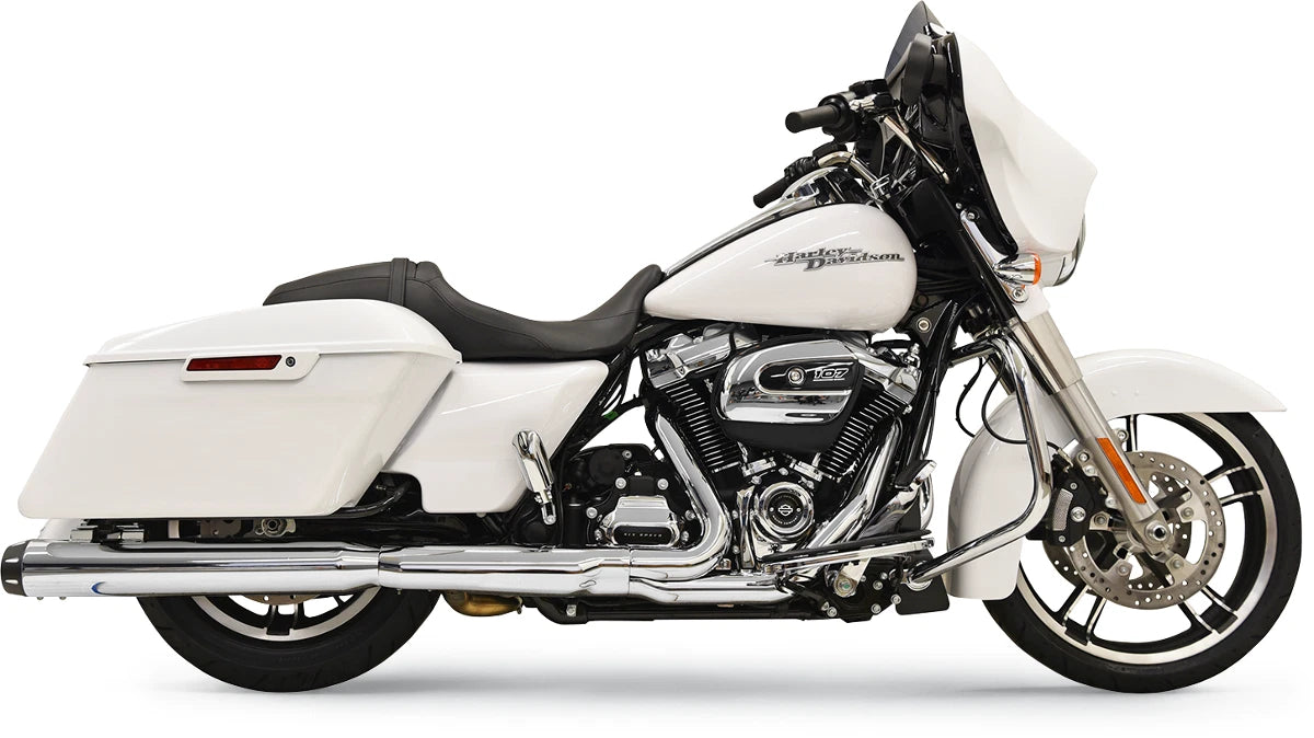 Bassani 4" Quick Change Series Slip-On Mufflers - Chrome for 1F742