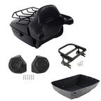 Trunk Backrest Pad Rack Speakers for Harley Electra Glide (1997–2008)