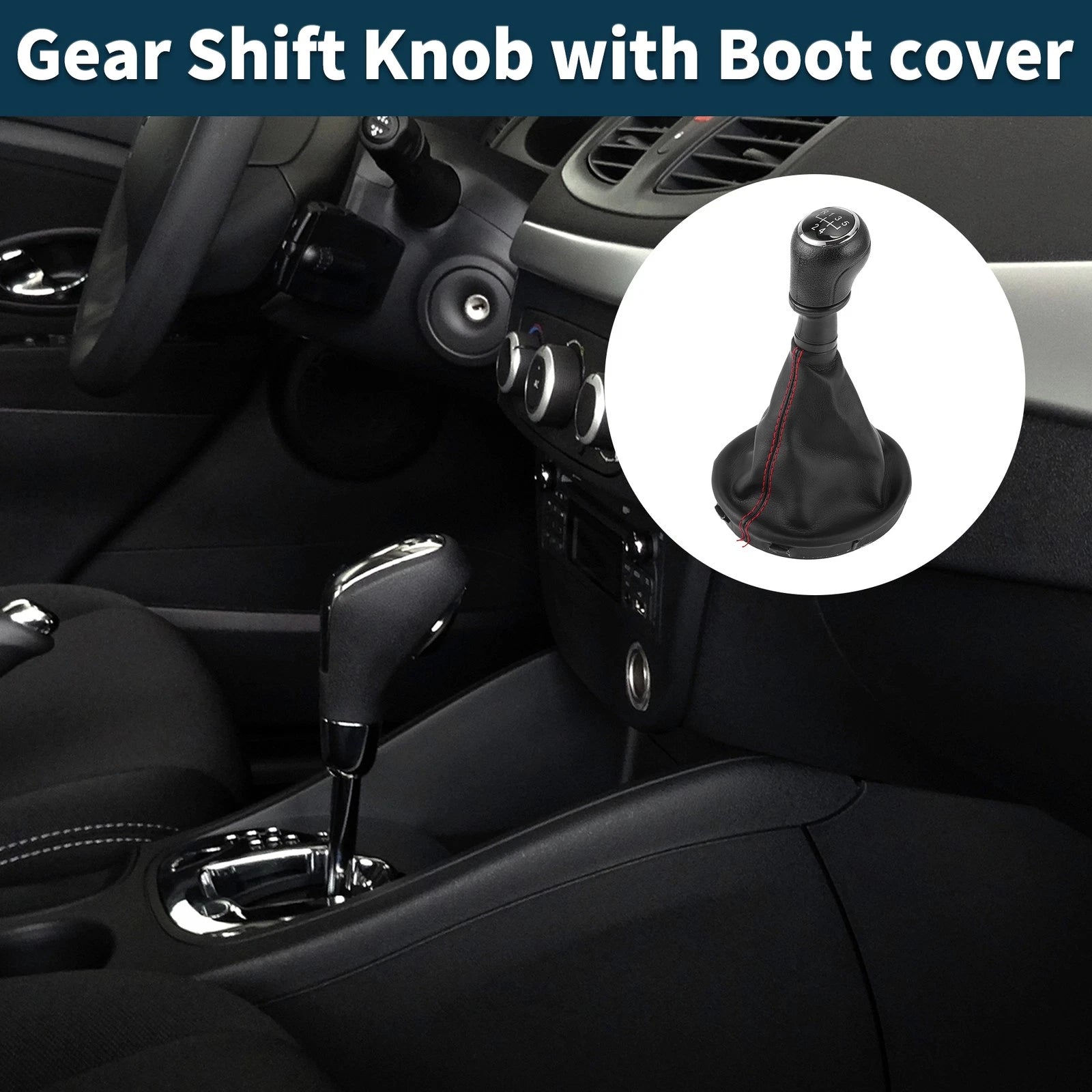 5 Speed Gear Shift Knob with Cover for Volkswagen Transporter (2003–2011)