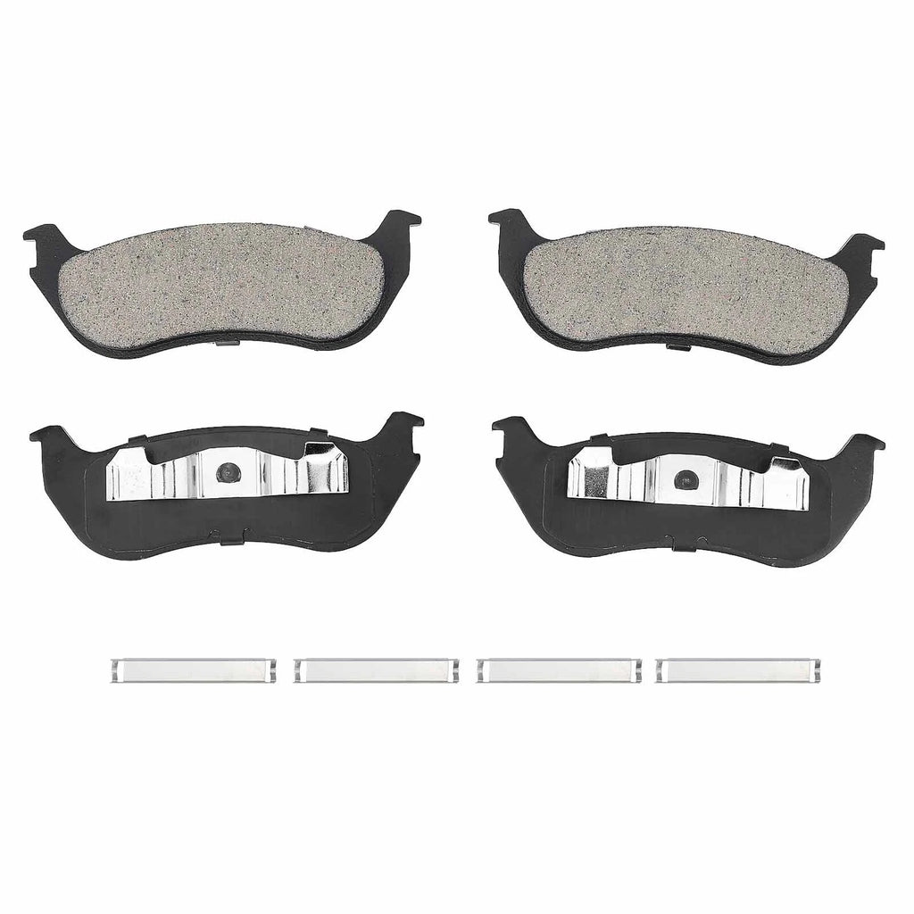 Set of 2 Rear Disc Brake Rotors & Ceramic Pads for Ford Explorer (2002–2005)