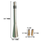 8cm Short Stubby Antenna Aerial AM/FM Radio Mast for Universal Car Silver