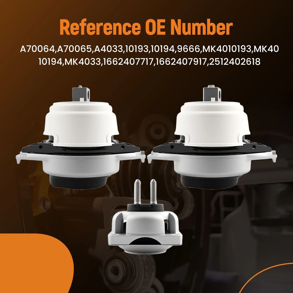 3X Engine Motor & Trans Mount for Mercedes-Benz GL450 GL63 AMG (2007-2012)