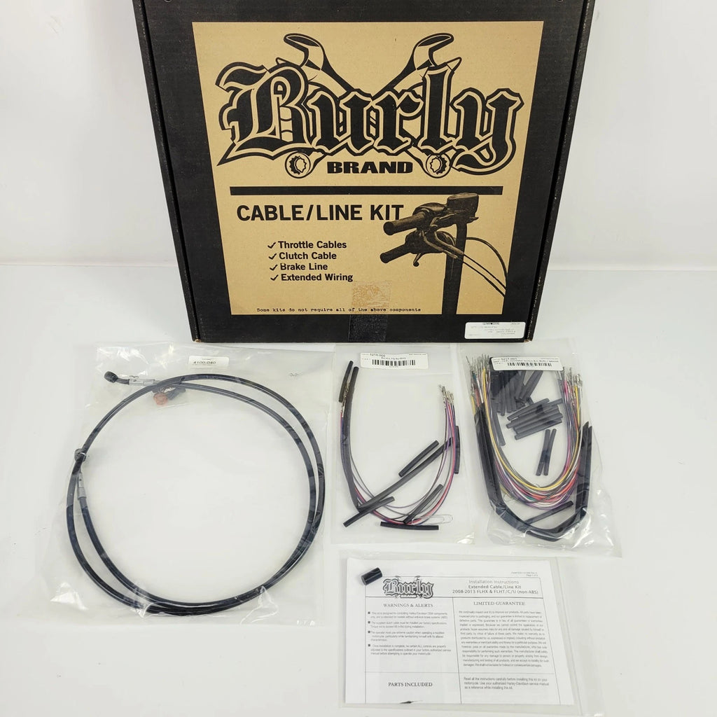 Brake Line & Wiring Extension Kit for Harley 2008–2013 (15" Ape Hanger)