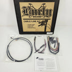 Brake Line & Wiring Extension Kit for Harley 2008–2013 (15" Ape Hanger)