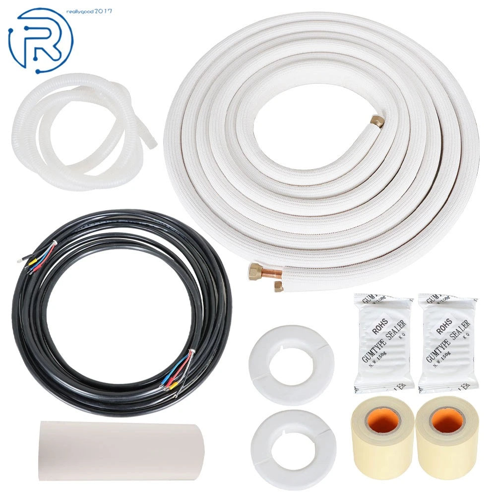 Mini Split Heat Pump Cooling Connection Pipe Install Kit for Various Models 