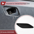 Front Right Washer Nozzle Cover for Lexus ES300h (2019-2022) Unpainted 1 x