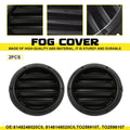 2X Front Bumper Fog Light Lamp Hole Cover Grille for Toyota Highlander (2004–2007)