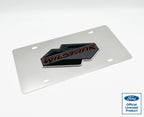 Chrome License Plate Frame with 3D Ford Bronco Wildtrak Logo for Ford Bronco (2021–2024)
