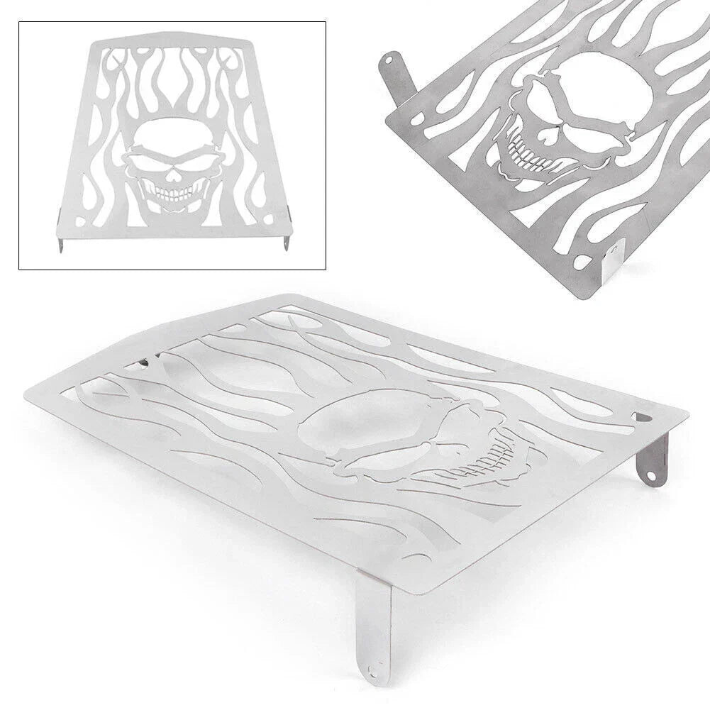 Skull Flame Radiator Grille Guard Cover for YAMAHA Royal Star XVZ13 (1996-2010)