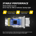 2X 3157 3457 3057 23SMD LED Backup Reverse Tail Signal Light Bulb for