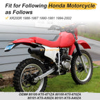 Red Rear Fender for Honda XR200R (1986–2002) Plastic Mud Guard
