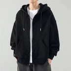 Set of 4 Hoodies for Men - Polyester Spandex Blend, Oversized Harajuku Style