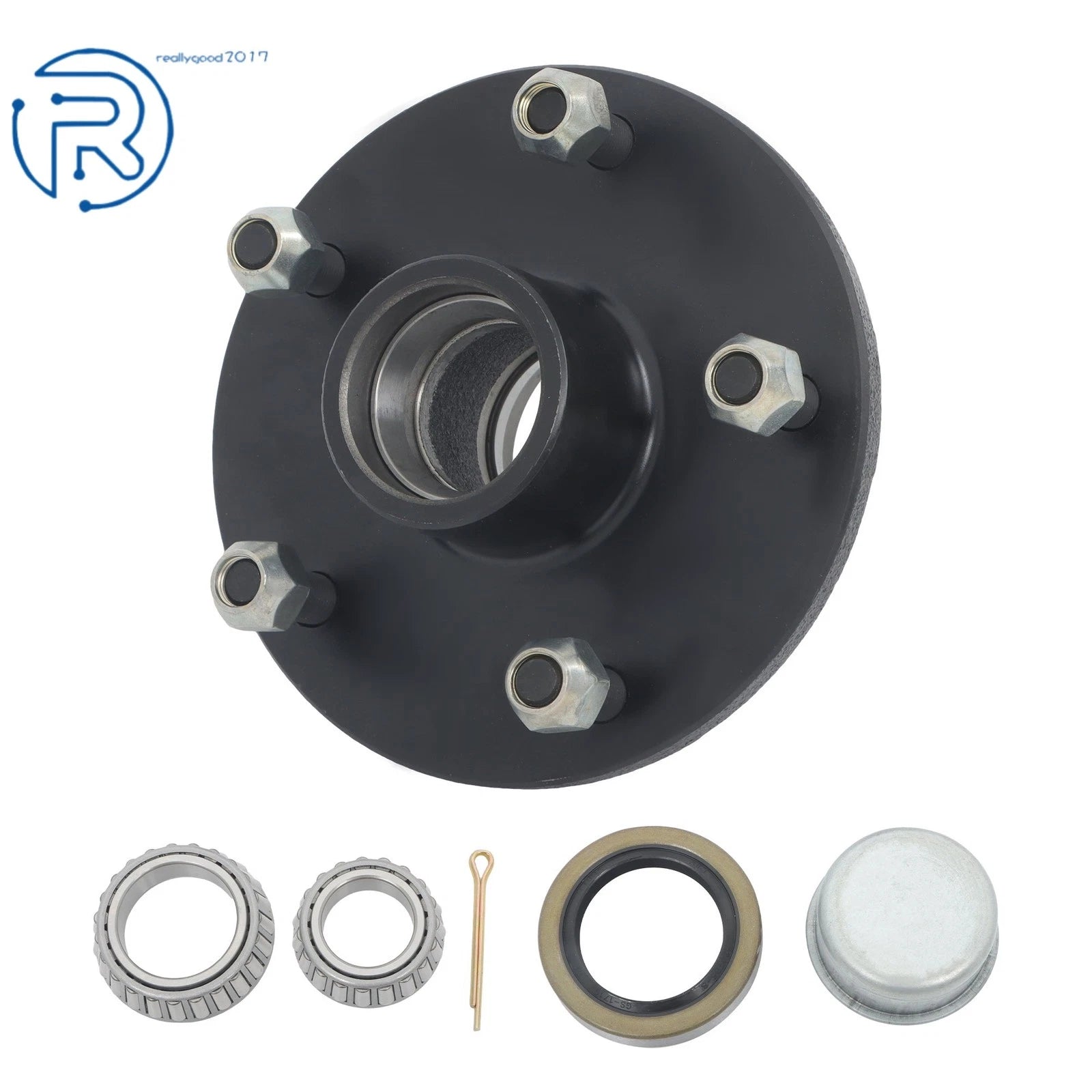 5 Lug Idler Hub for Boat Trailer 3500 lbs #84 Spindle (5 on 5 1/2")