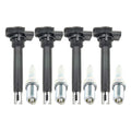 Set of 4 Ignition Coils & NGK Laser Platinum Spark Plugs for Audi Q3 GTI (2016)