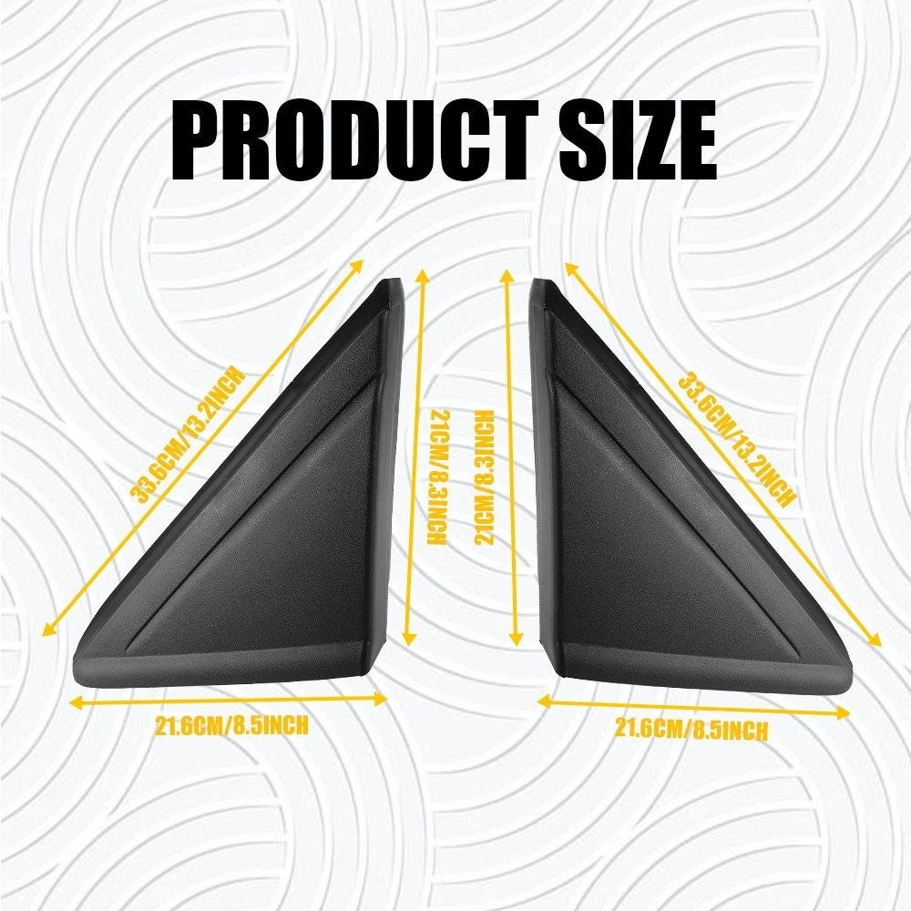 Set of 2 Mirror Corner Triangle Fender Covers for Ford Escape (2013–2019)