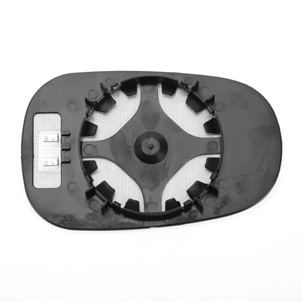 Left Side Heated White Mirror Glass for Nissan Micra (2002–2009)
