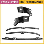 Set of 2 Front Bumper Retainer Brackets for Toyota Tacoma (2001–2004) Steel