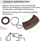 Engine Timing Cover Gasket Set for Dodge Challenger (2011–2016) 3.6L 3.2L