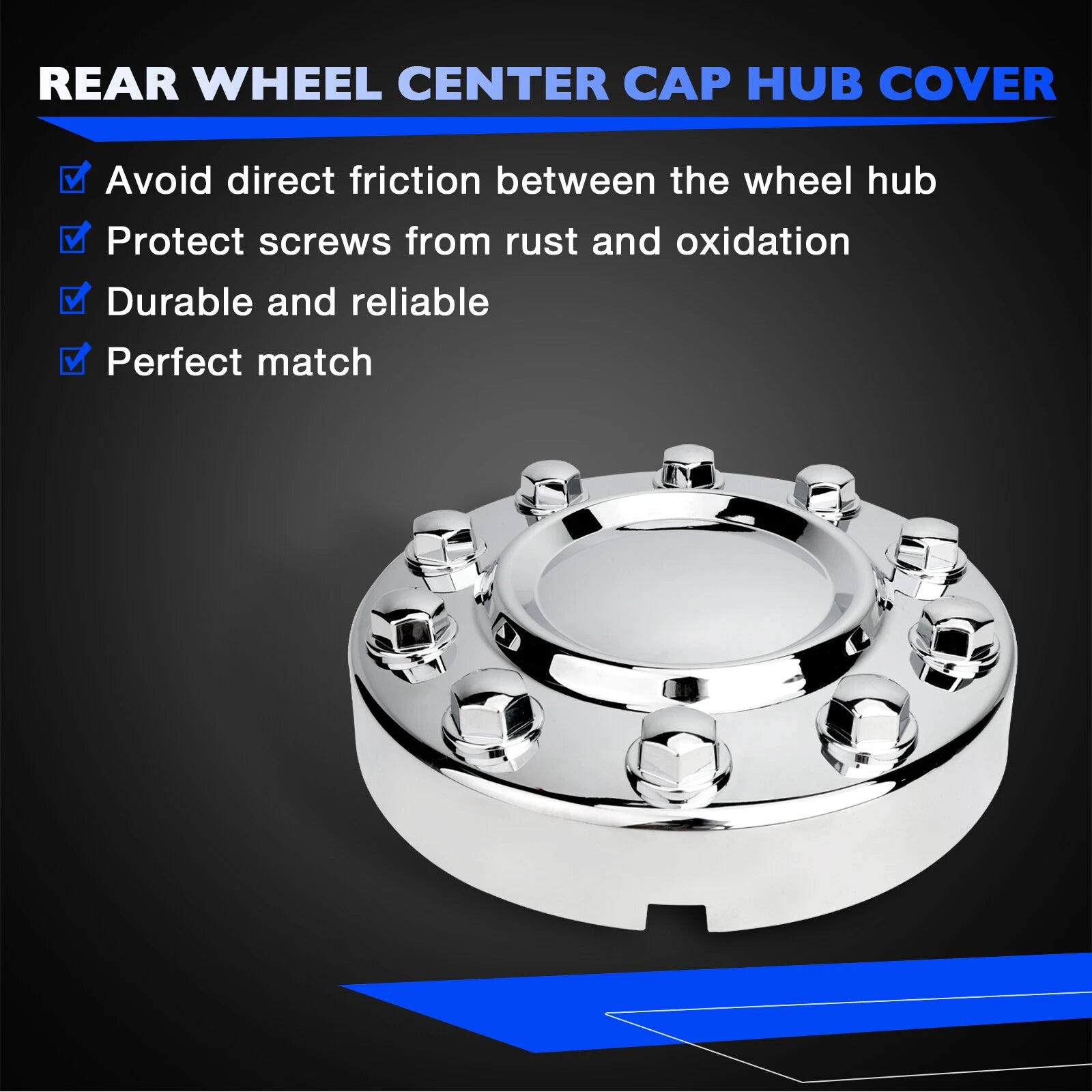 Front Wheel Center Cap Hub Cover for RAM 4500 5500 (2011–2018) 68053038AA