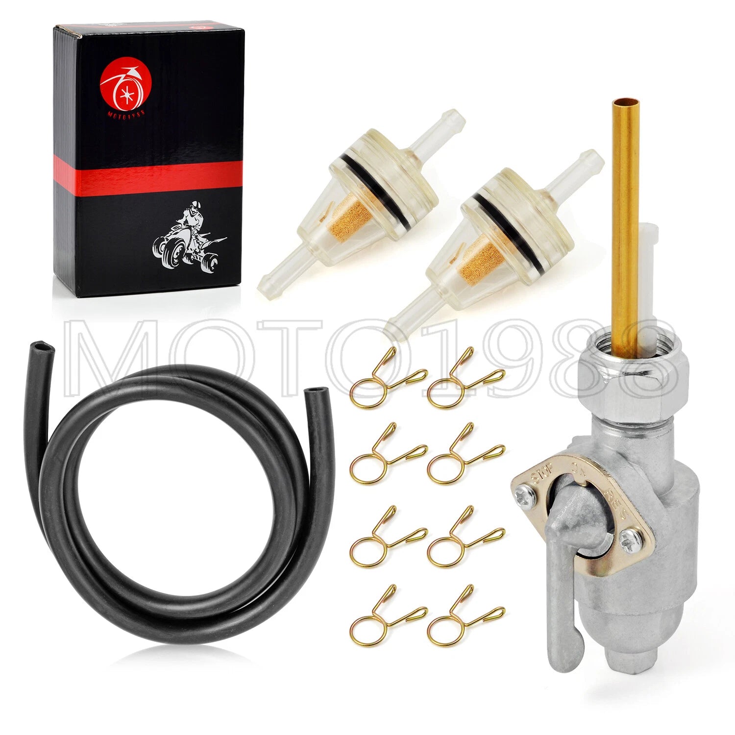 Fuel Tank Valve Petcock Kit for Honda CL175 CB350 CL350 SL350 CB360 CB450 CL450 (1968-1976)