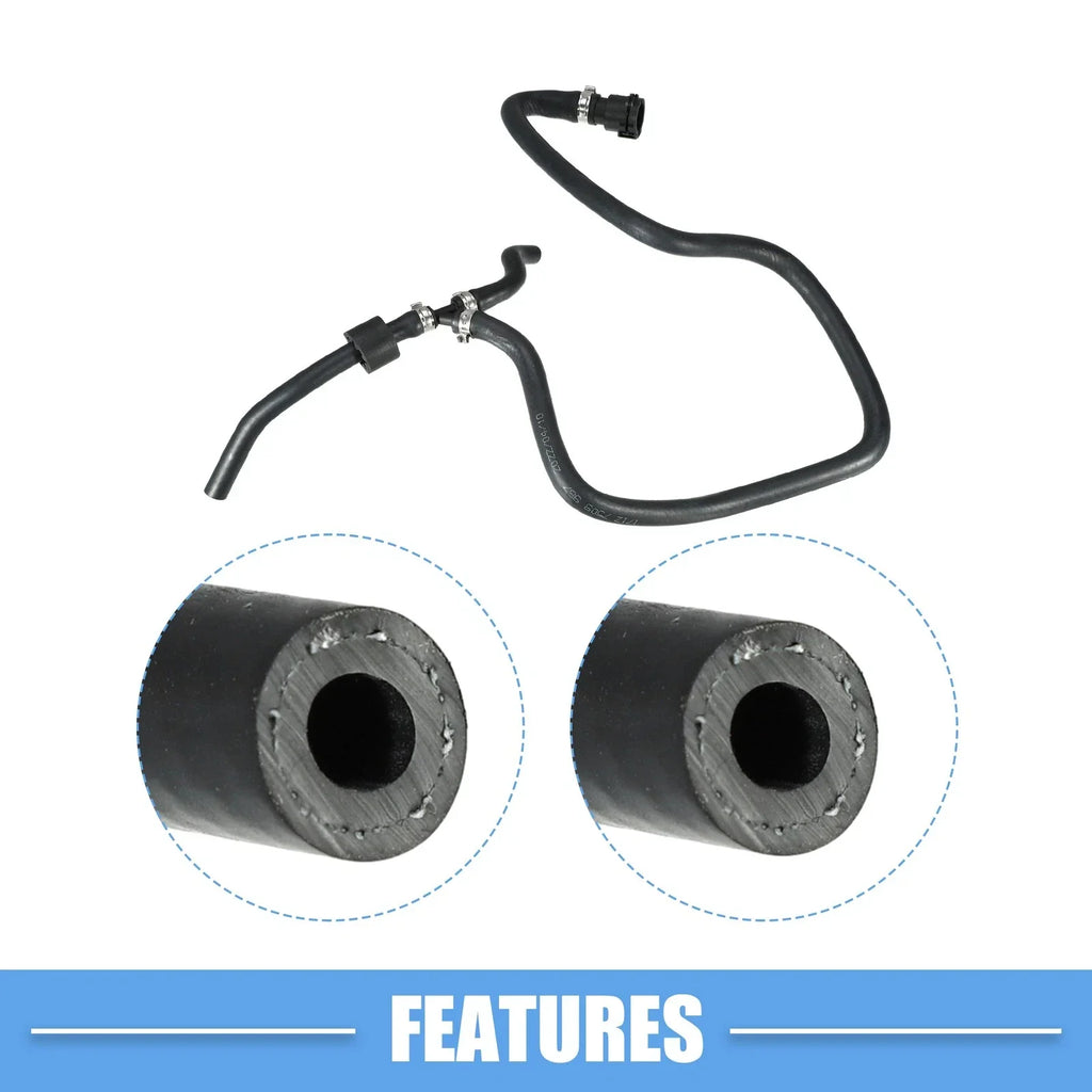 Engine Coolant Hose 4.4L V8 for BMW X5 (2004 - 2006) Rubber Black