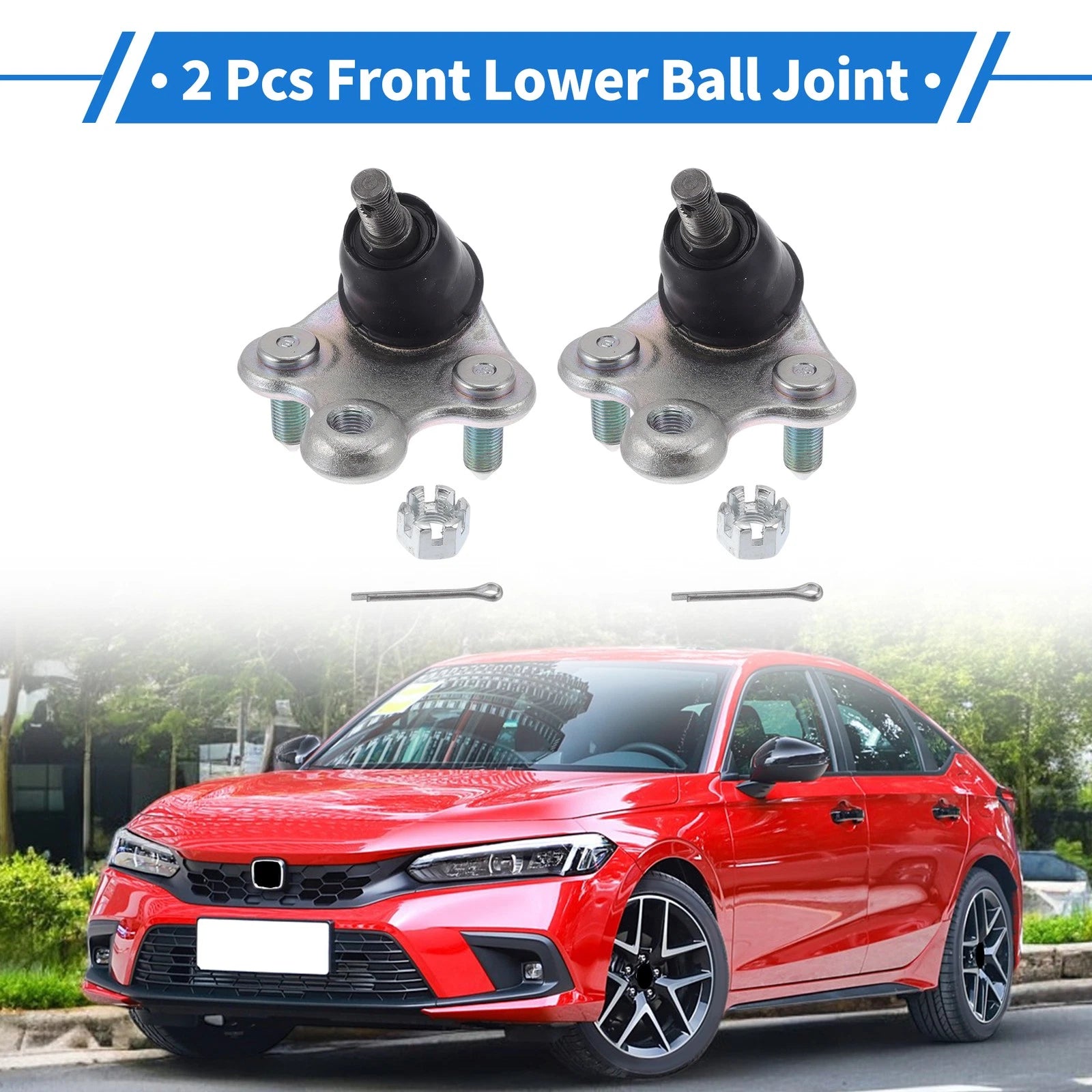 2X Front Lower Ball Joints for Honda Civic (2012–2015) No.K500234/51220TR0A01