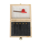 Set of 5 Indexable Carbide Turning Inserts for Machining Lathes