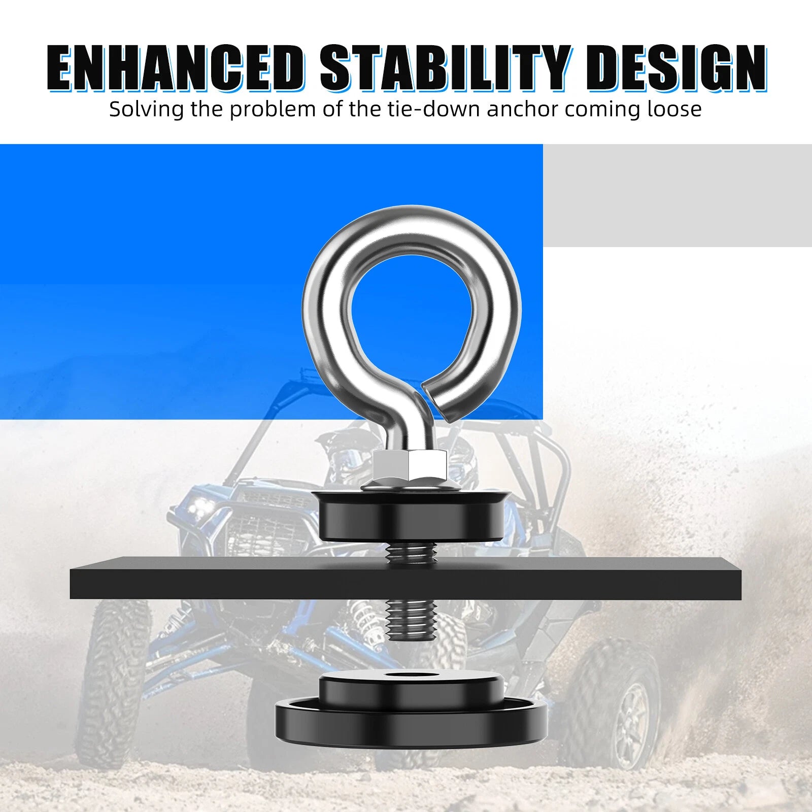 2X Lock Tie Down Anchors for Polaris RZR XP 1000 Turbo (2014–2023)