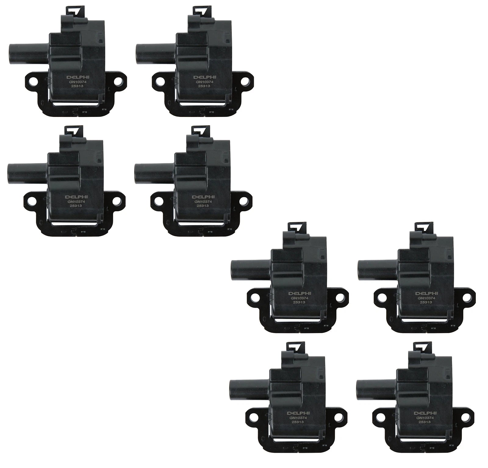 Set of 8 Ignition Coils for Cadillac Chevy Camaro GMC Pontiac V8 (Delphi)