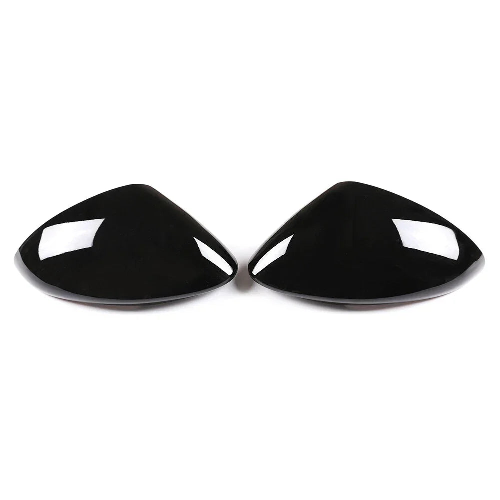 Glossy Black Side Rearview Mirror Caps for Alfa Romeo Stelvio (2017-2022)