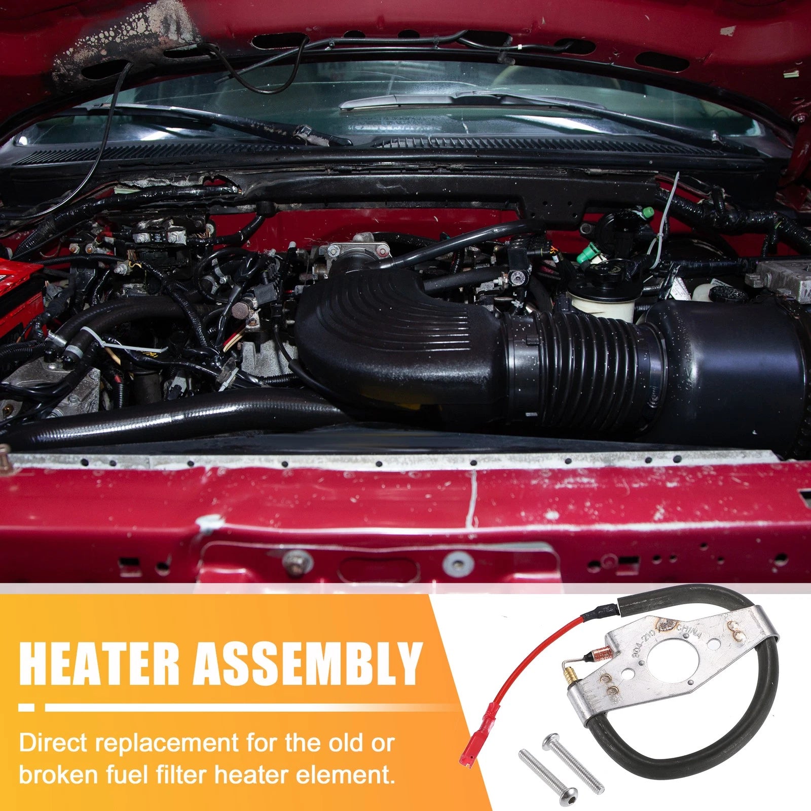 Set of 1 Fuel Filter Bowl Heating Element No.F81Z9J294AA for Ford F250 F350 (1999–2003)