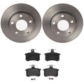 Brembo Rear Brake Kit for Audi A4 Quattro (1996–2001) - Low Met Pads, Disc Rotors 245mm
