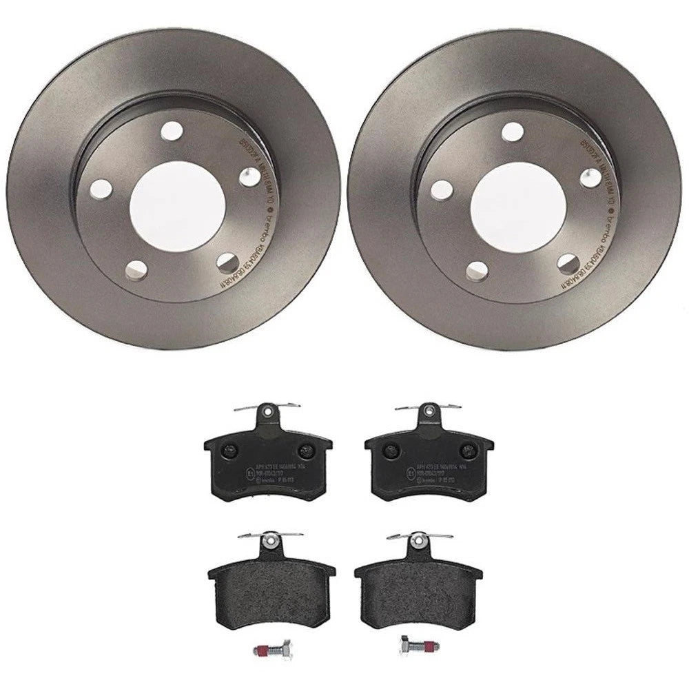 Brembo Rear Brake Kit for Audi A4 Quattro (1996–2001) - Low Met Pads, Disc Rotors 245mm