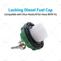 Locking Diesel Fuel Cap for BMW X5, Hilux, Mazda BT50, Landcruiser, Ranger