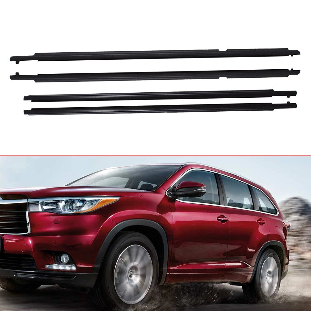 Window Weatherstrip for Toyota Highlander (2008–2011) Black Trim Outer