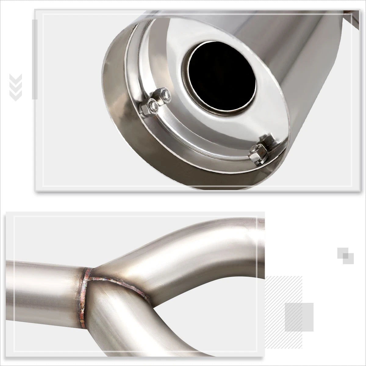 Dual 4" Muffler Tip Catback Exhaust for Nissan Maxima 3.5L V6 (2004–2008)