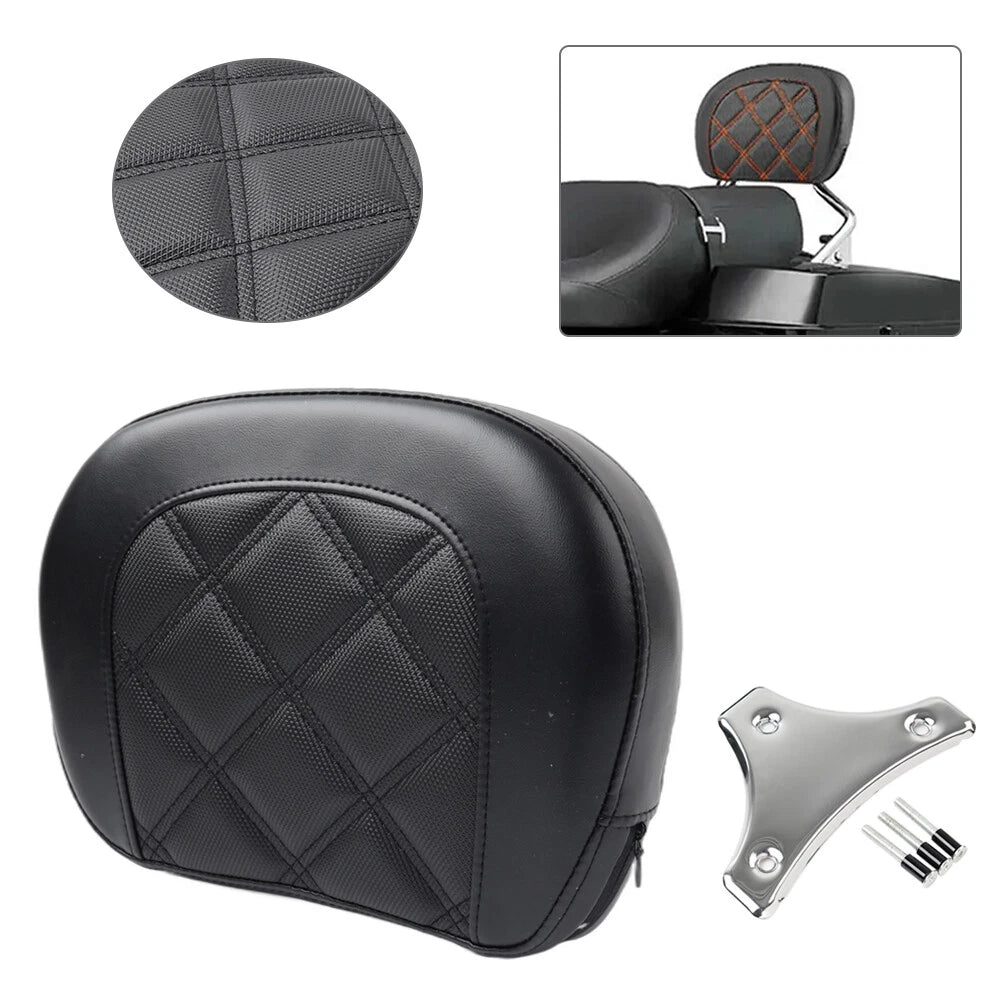 Sissy Bar Backrest Pad Kit for Harley Road King FLHR, FLTR