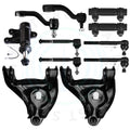 Set of 11 Control Arms and Tie Rod Ends for Chevy C1500 C2500 C3500 Tahoe Yukon (1995–2000)